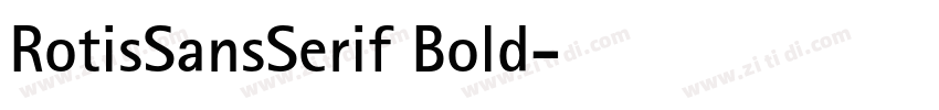 RotisSansSerif Bold字体转换